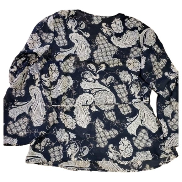 Studio C Tie Shirt Size 14/16 Black/Tan - Picture 4 of 6